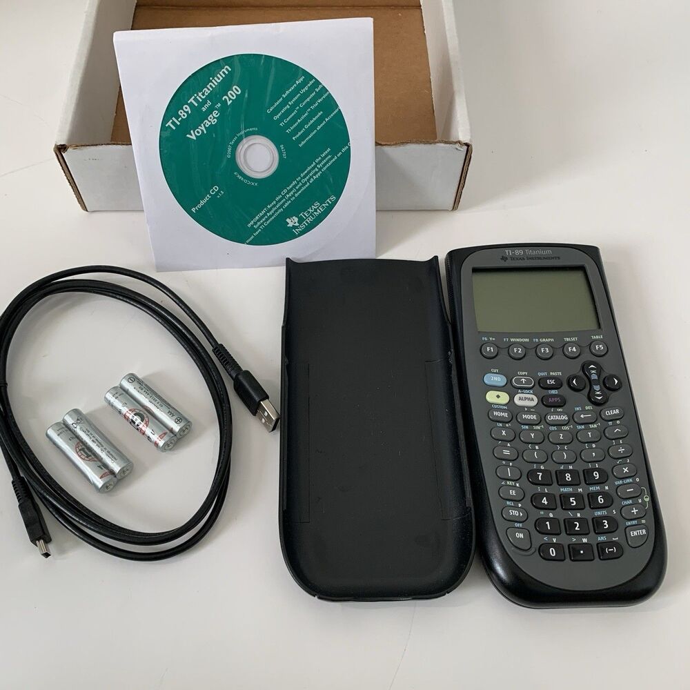 Texas Instruments TI-89 Titanium Graphing Calculator Charger Replaced Screen